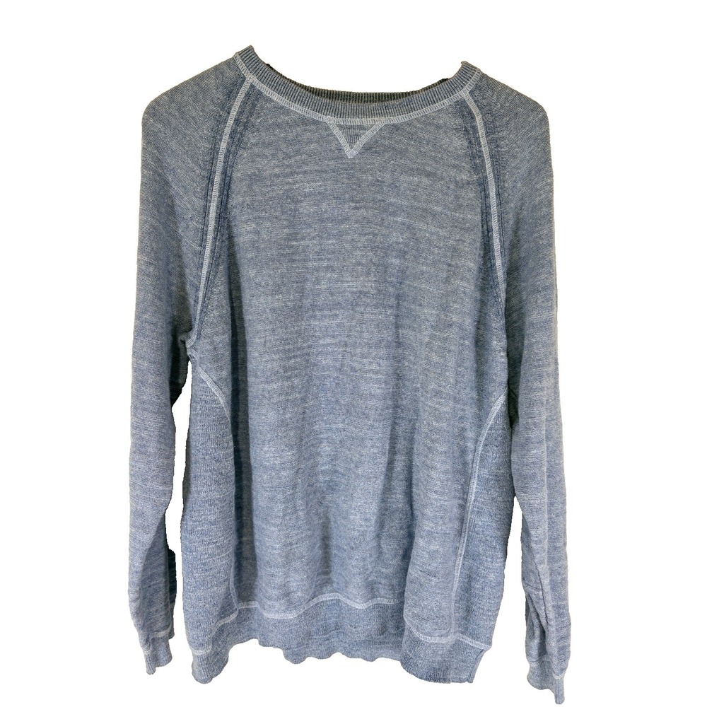 Tommy Bahama Reversible Sweatshirt Men's Extra Large XL Gray Knit Pullover - Picture 1 of 10